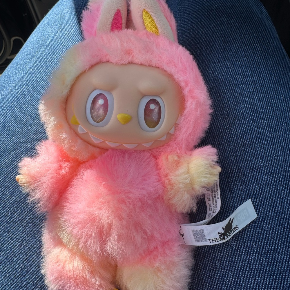 Pink Furry Bunny Doll